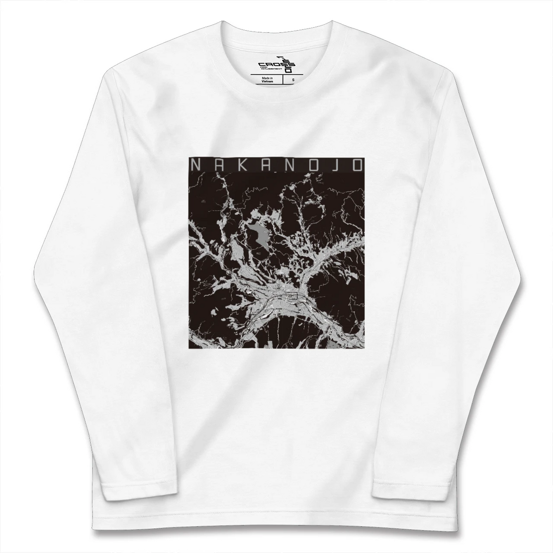【中之条（群馬県）】地図柄ロングスリーブTシャツ