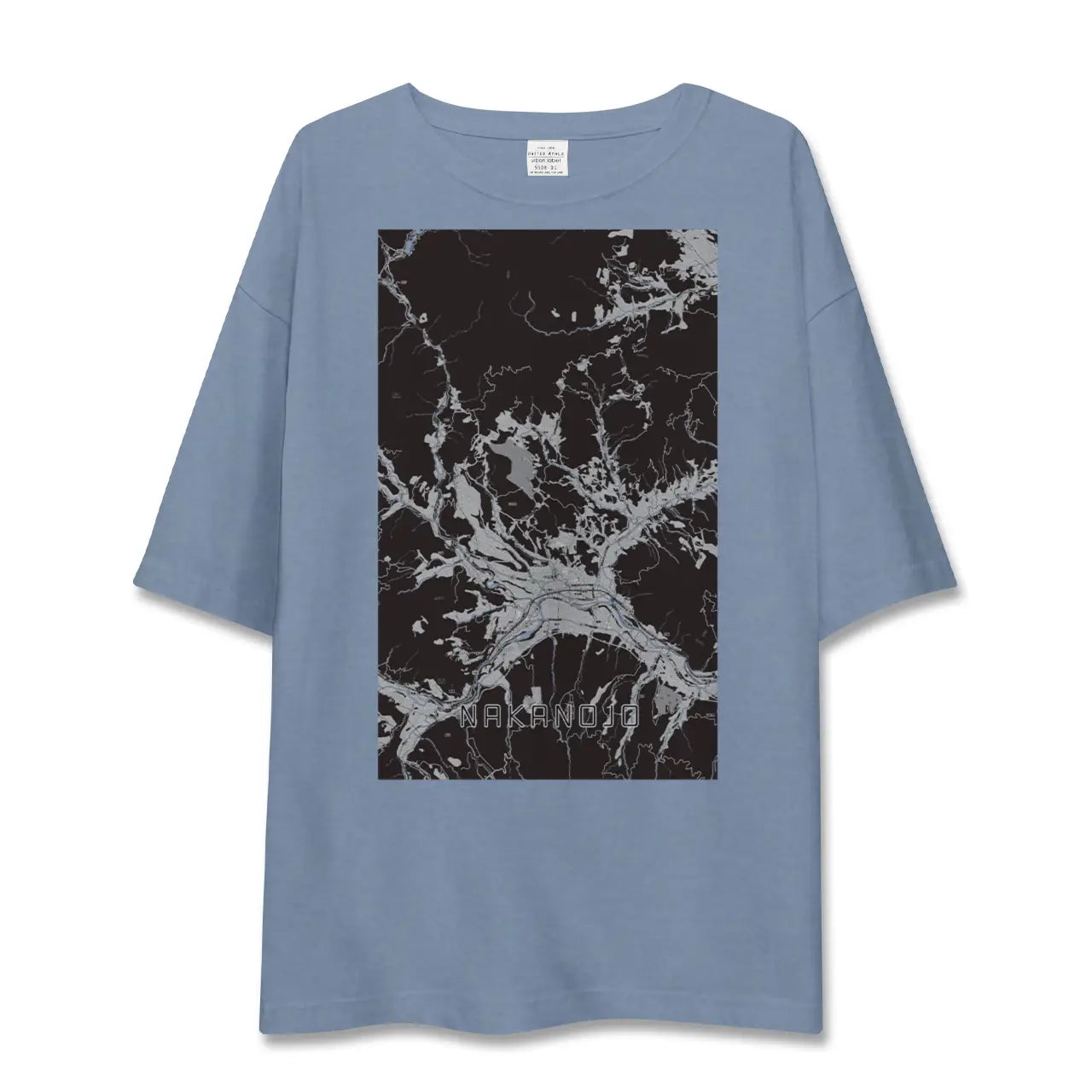 【中之条（群馬県）】地図柄ビッグシルエットTシャツ