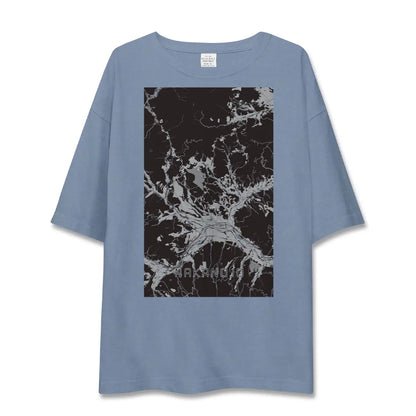 【中之条（群馬県）】地図柄ビッグシルエットTシャツ