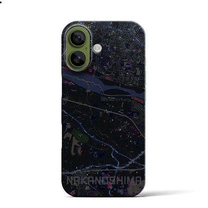 【中野島（神奈川県）】地図柄iPhoneケース（バックカバータイプ）