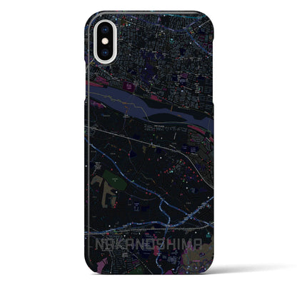 【中野島（神奈川県）】地図柄iPhoneケース（バックカバータイプ）