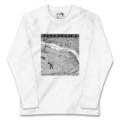 【中野島（神奈川県）】地図柄ロングスリーブTシャツ