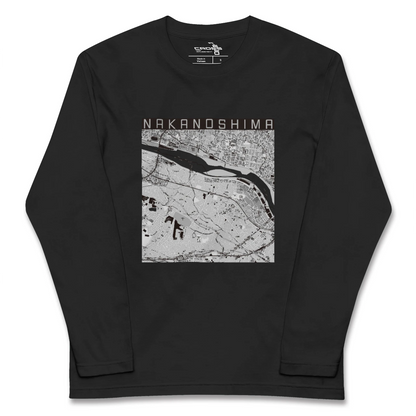 【中野島（神奈川県）】地図柄ロングスリーブTシャツ
