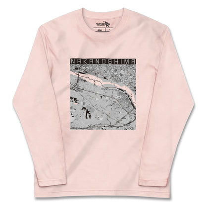 【中野島（神奈川県）】地図柄ロングスリーブTシャツ