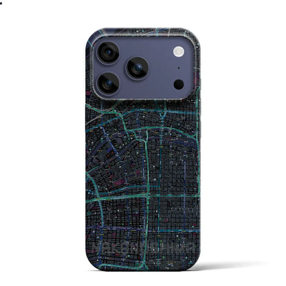 【中之島（大阪府）】地図柄iPhoneケース（バックカバータイプ）