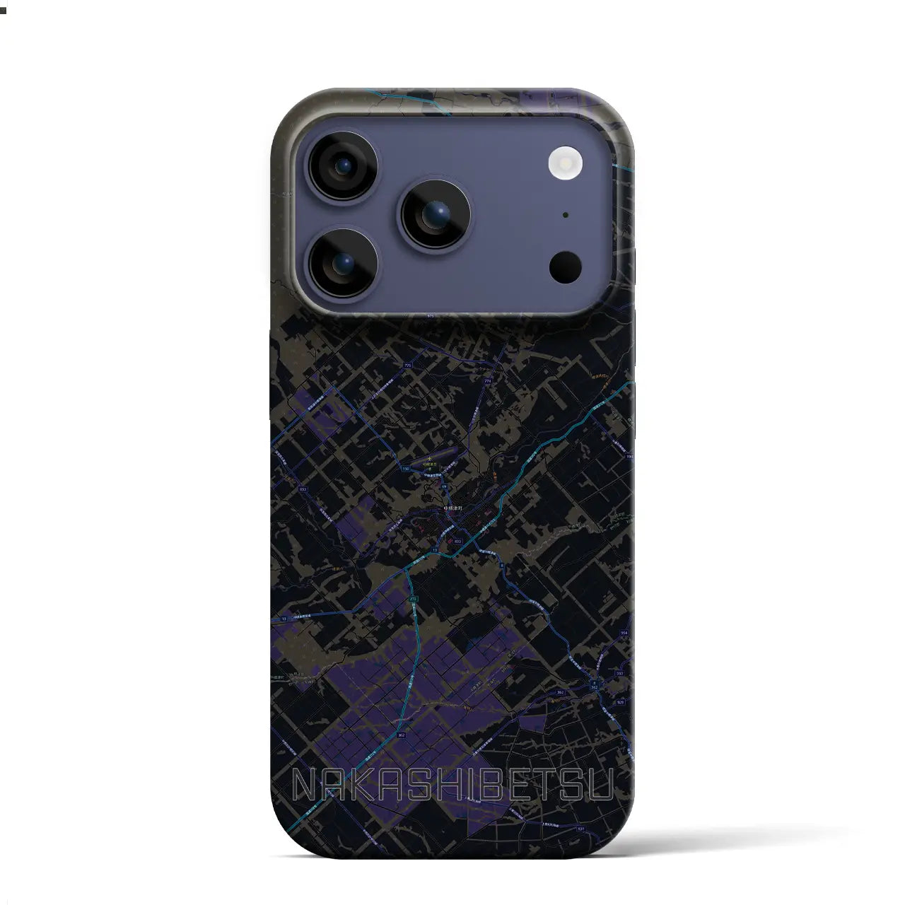【中標津（北海道）】地図柄iPhoneケース（バックカバータイプ）