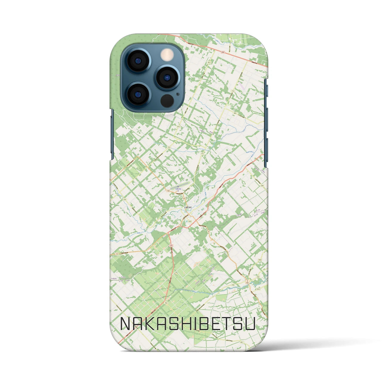 【中標津（北海道）】地図柄iPhoneケース（バックカバータイプ）