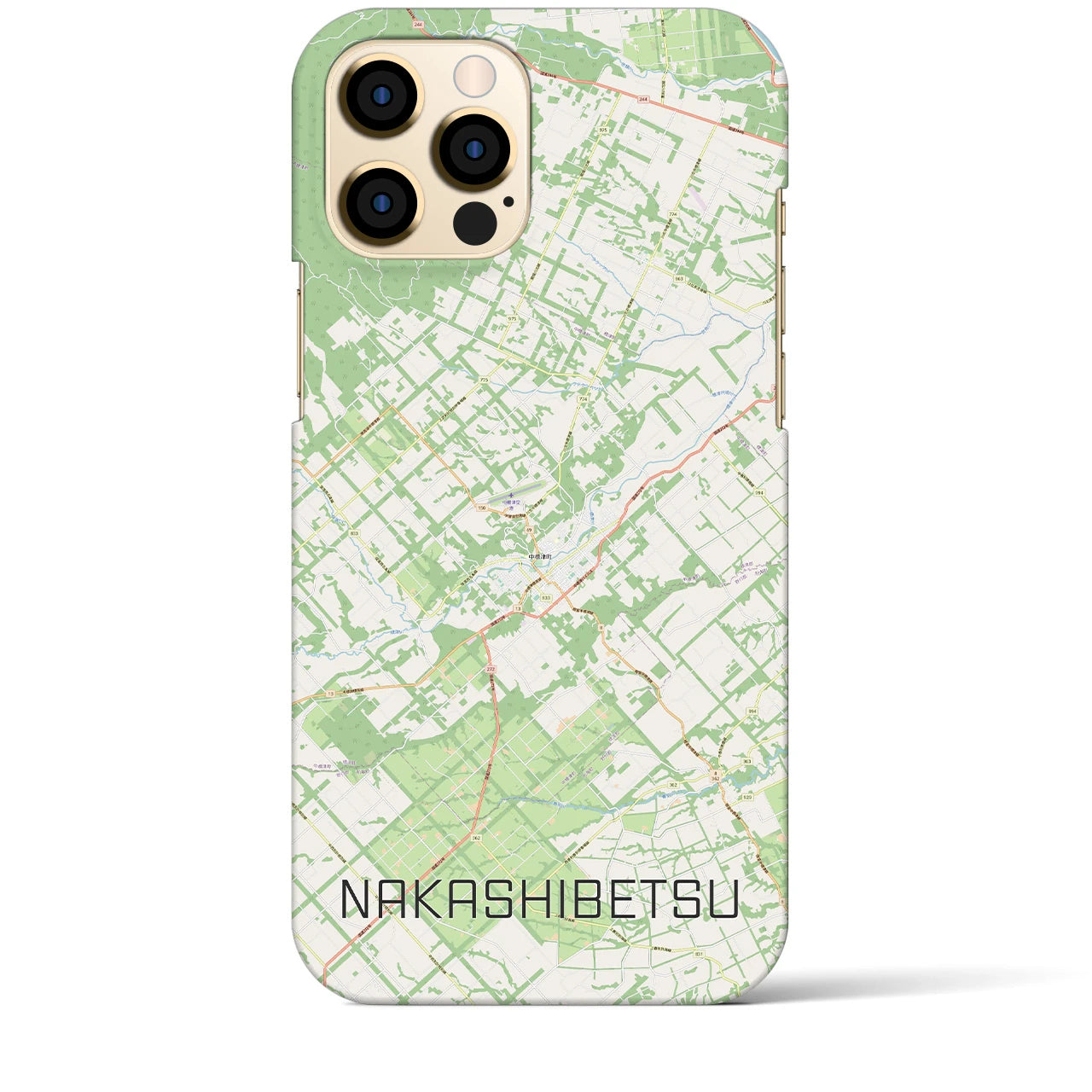 【中標津（北海道）】地図柄iPhoneケース（バックカバータイプ）
