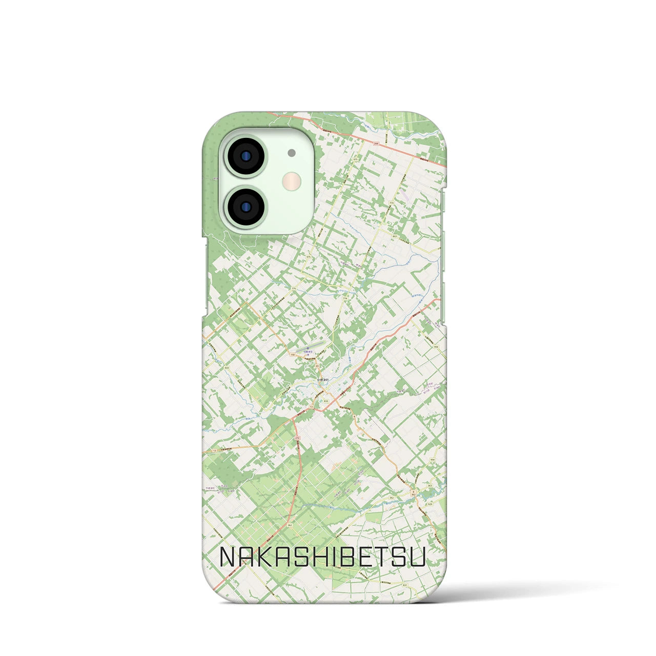 【中標津（北海道）】地図柄iPhoneケース（バックカバータイプ）