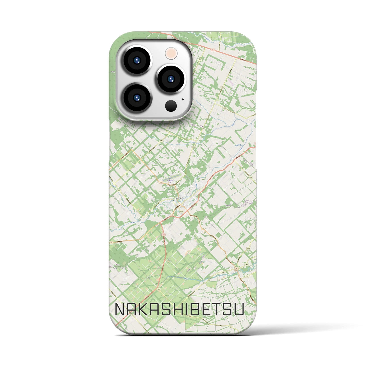 【中標津（北海道）】地図柄iPhoneケース（バックカバータイプ）