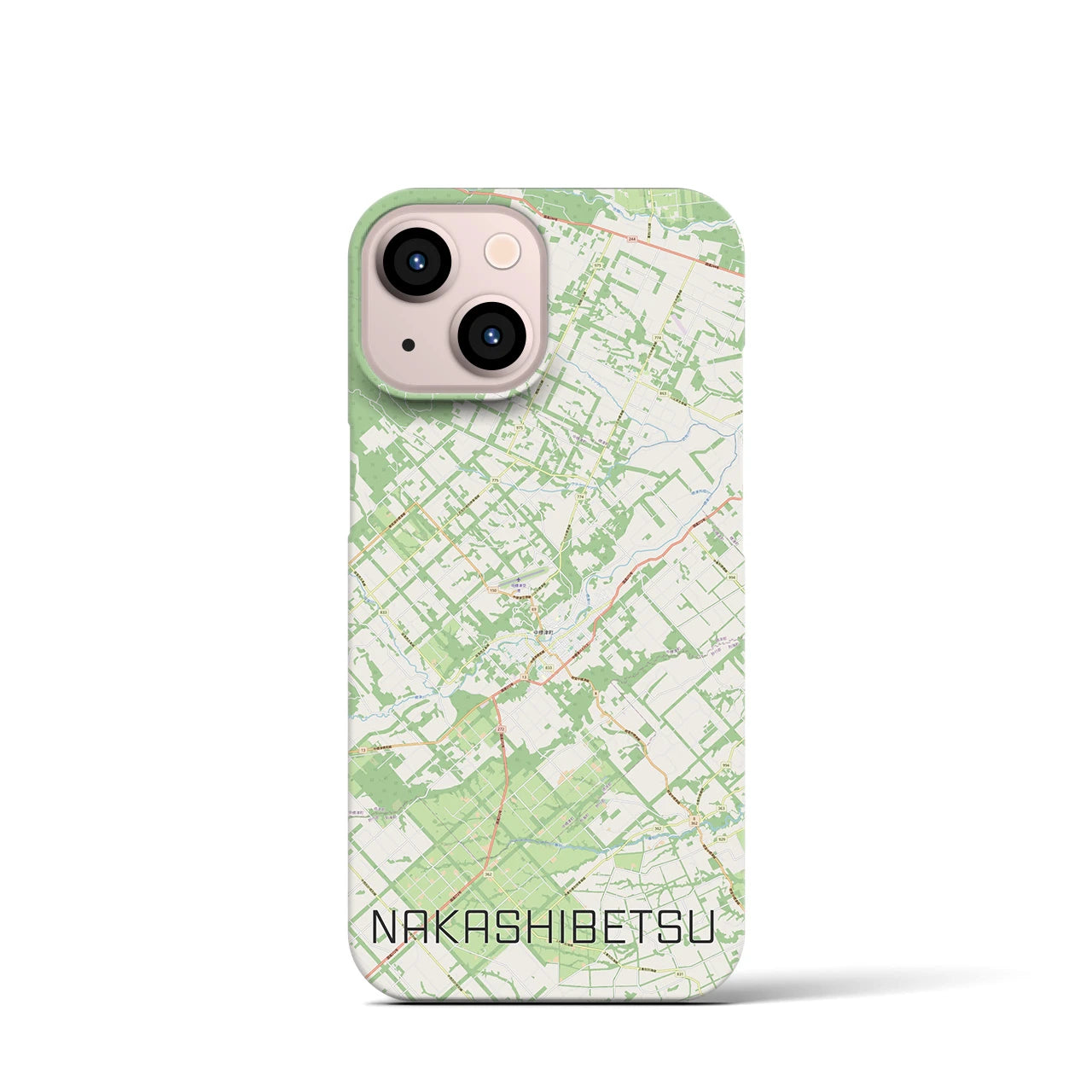 【中標津（北海道）】地図柄iPhoneケース（バックカバータイプ）