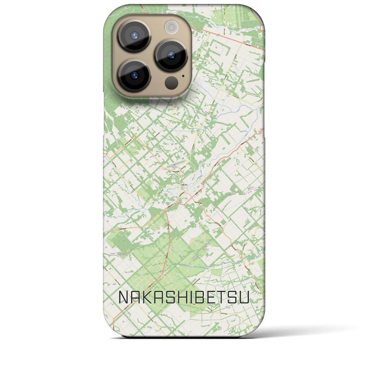 【中標津（北海道）】地図柄iPhoneケース（バックカバータイプ）