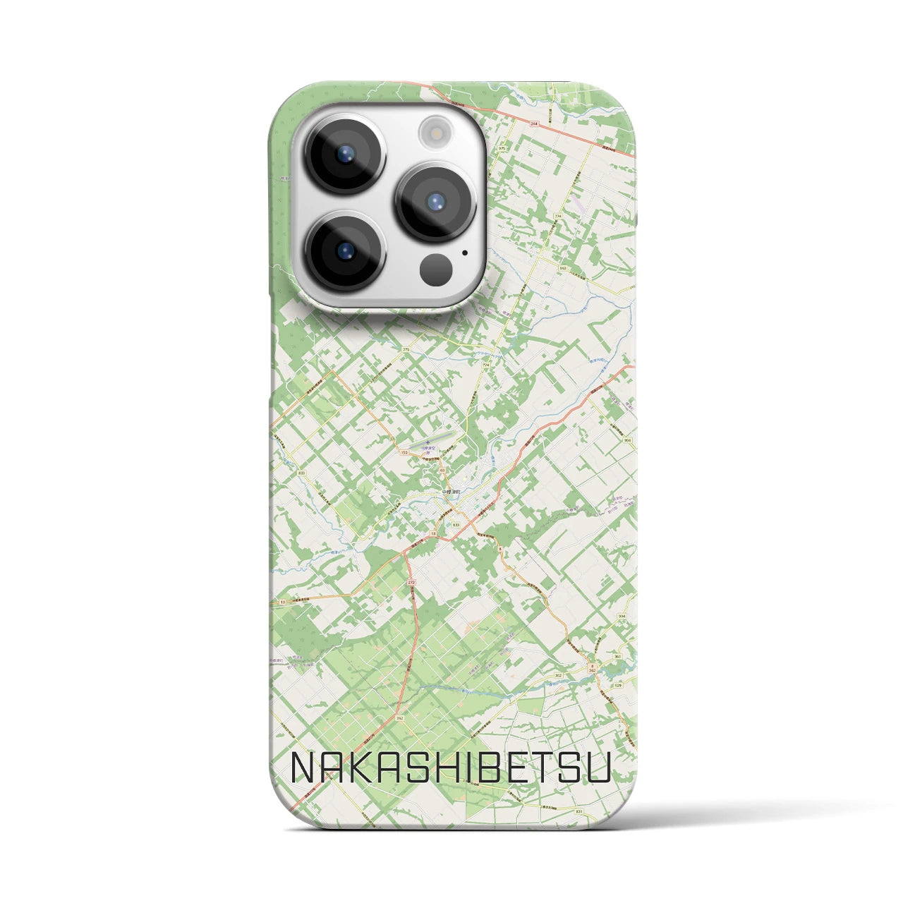 【中標津（北海道）】地図柄iPhoneケース（バックカバータイプ）