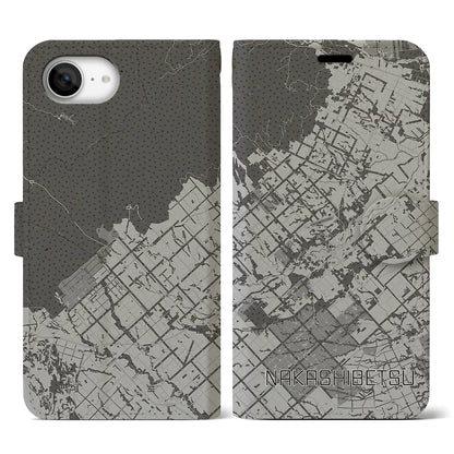 【中標津（北海道）】地図柄iPhoneケース（手帳タイプ）