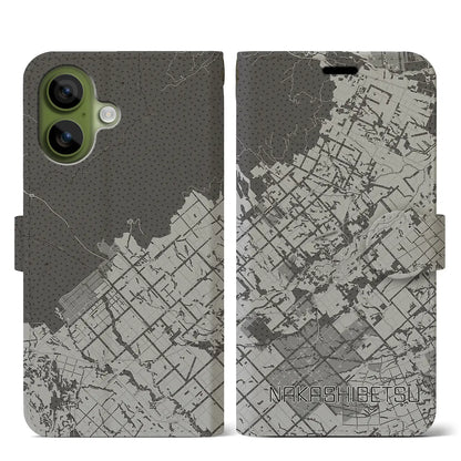 【中標津（北海道）】地図柄iPhoneケース（手帳タイプ）