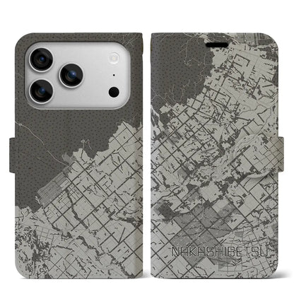 【中標津（北海道）】地図柄iPhoneケース（手帳タイプ）