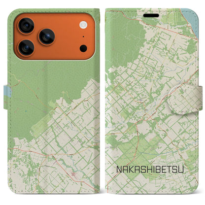 【中標津（北海道）】地図柄iPhoneケース（手帳タイプ）