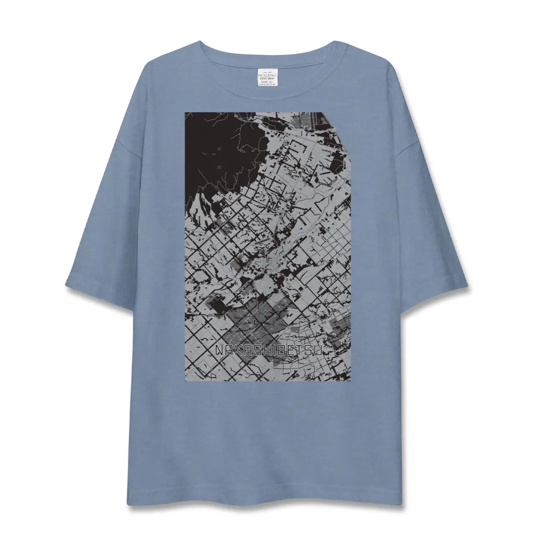 【中標津(北海道)】地図柄ビッグシルエットTシャツ