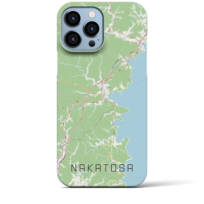 【中土佐（高知県）】地図柄iPhoneケース（バックカバータイプ）
