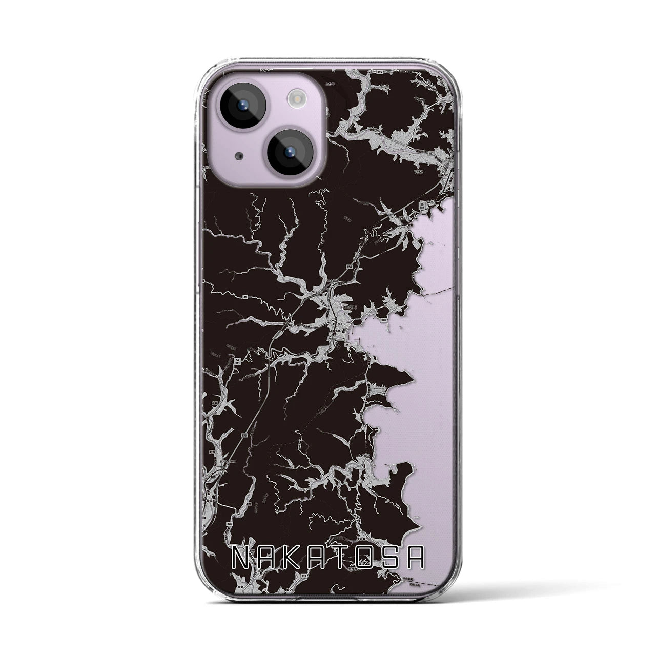 【中土佐（高知県）】地図柄iPhoneケース（クリアタイプ）