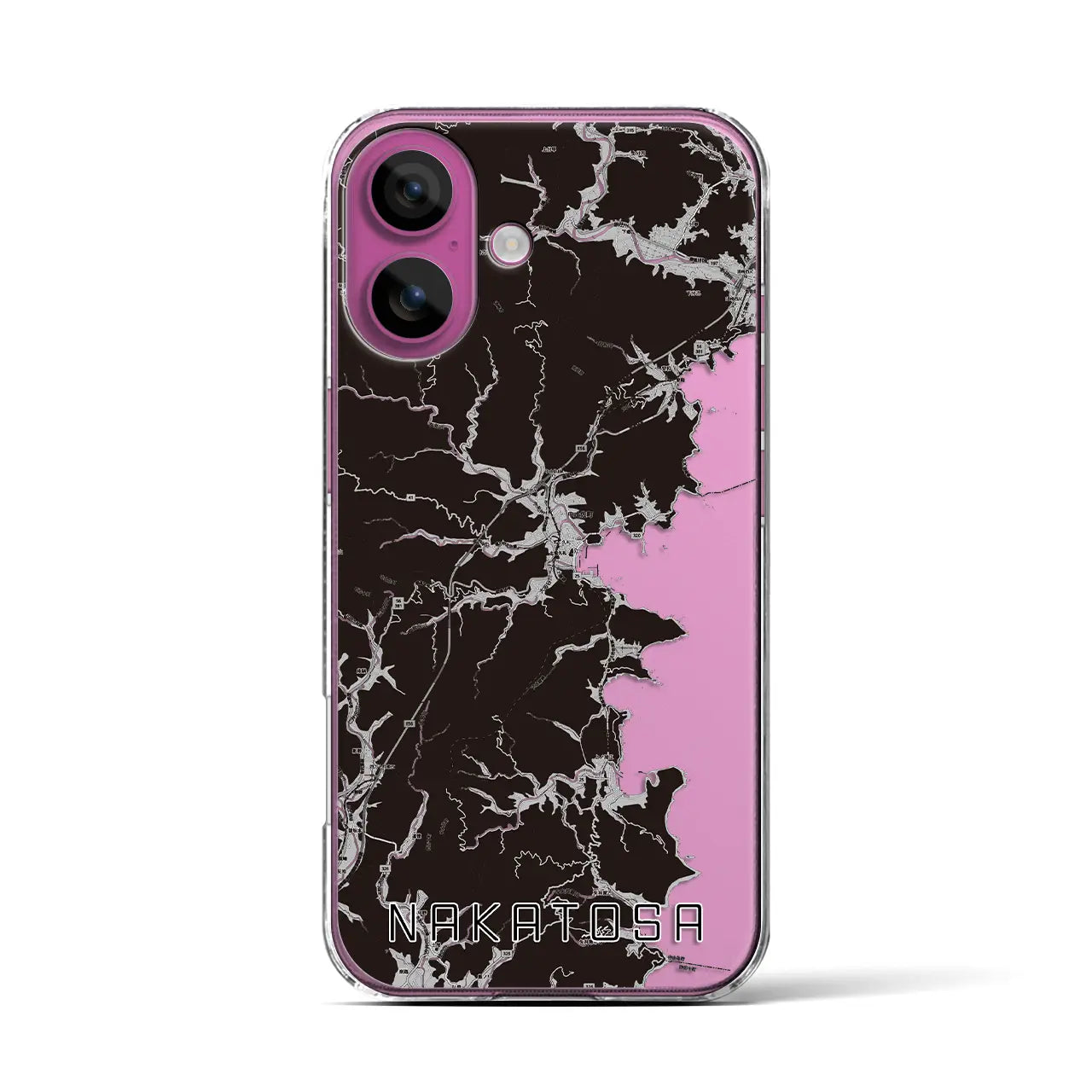 【中土佐（高知県）】地図柄iPhoneケース（クリアタイプ）