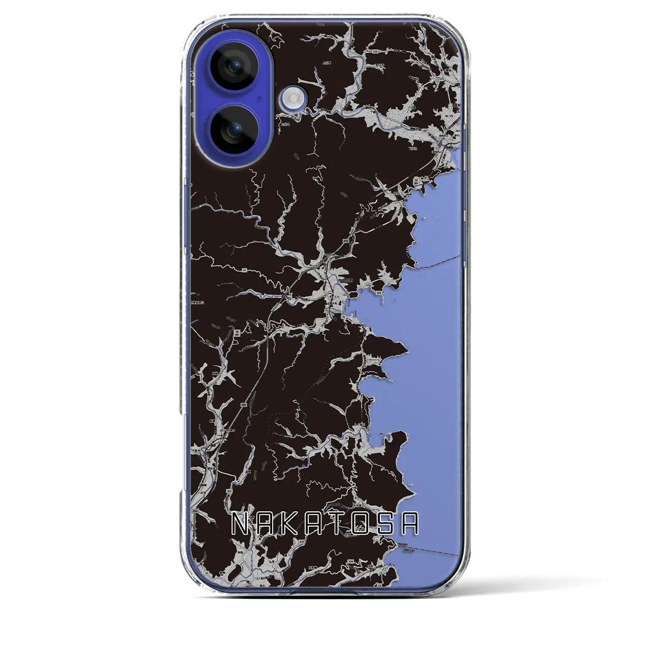 【中土佐（高知県）】地図柄iPhoneケース（クリアタイプ）
