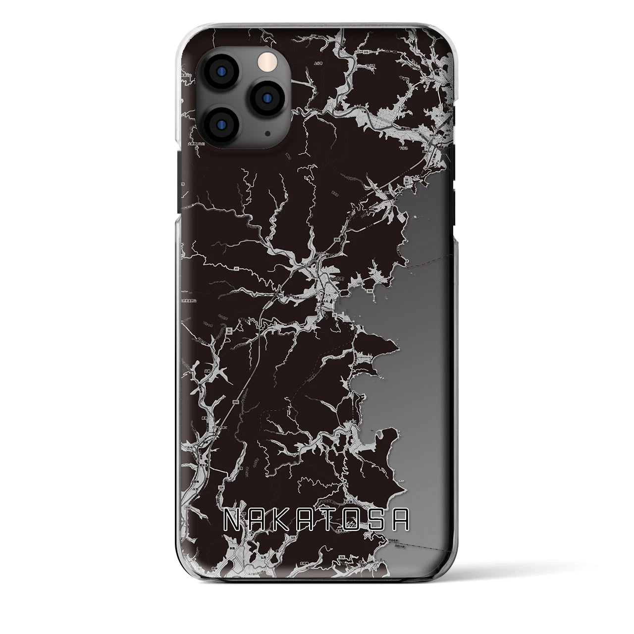 【中土佐（高知県）】地図柄iPhoneケース（クリアタイプ）