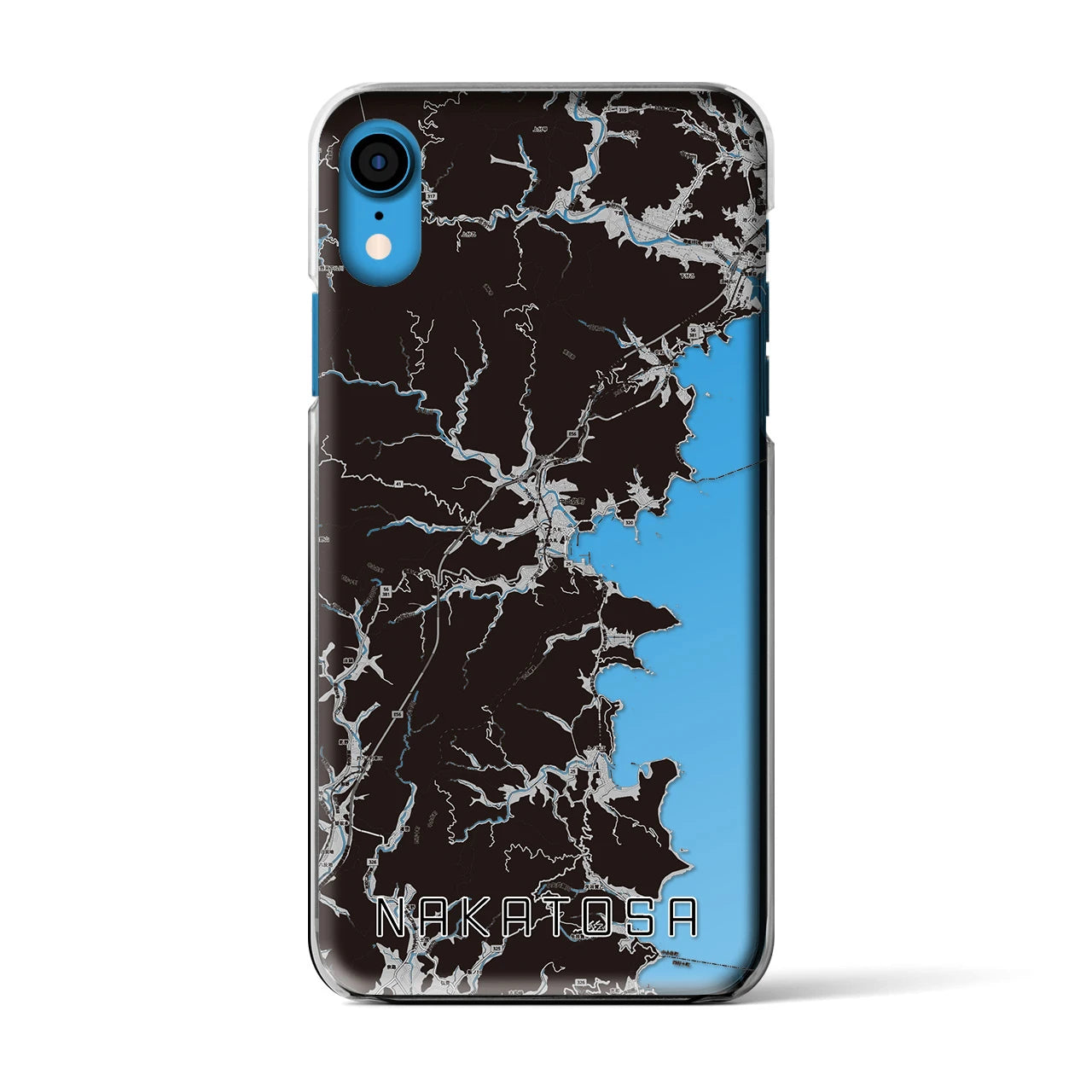 【中土佐（高知県）】地図柄iPhoneケース（クリアタイプ）