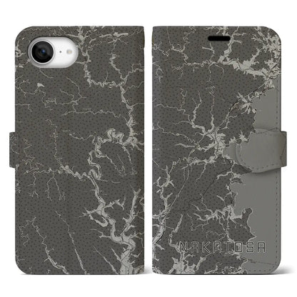 【中土佐（高知県）】地図柄iPhoneケース（手帳タイプ）