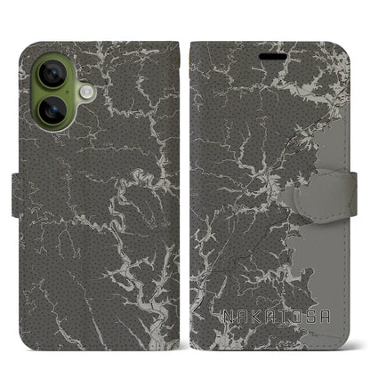 【中土佐（高知県）】地図柄iPhoneケース（手帳タイプ）