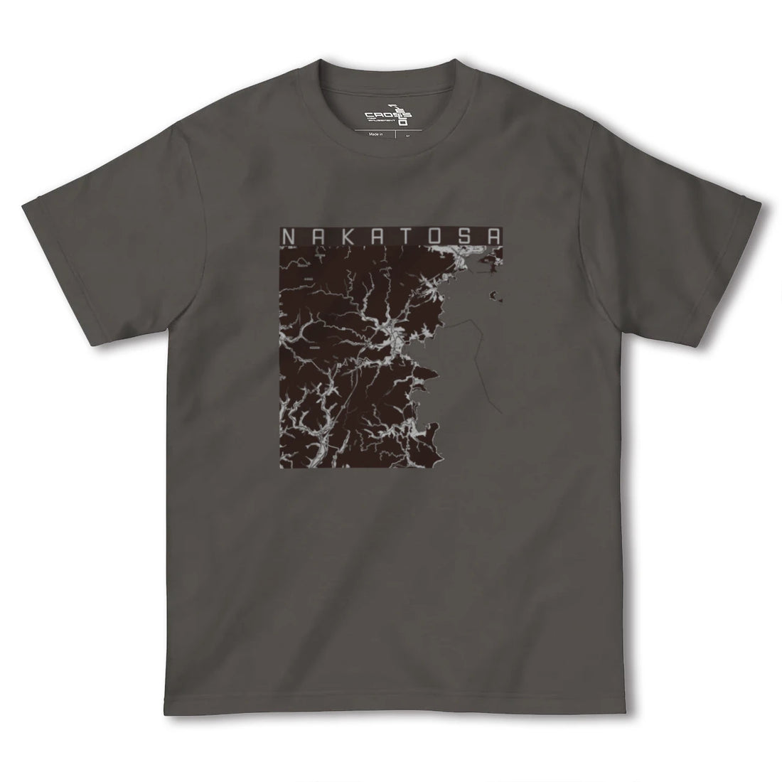 【中土佐(高知県)】地図柄ヘビーウェイトTシャツ