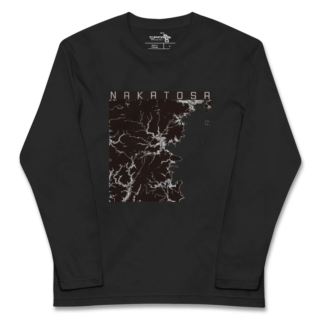 【中土佐(高知県)】地図柄ロングスリーブTシャツ