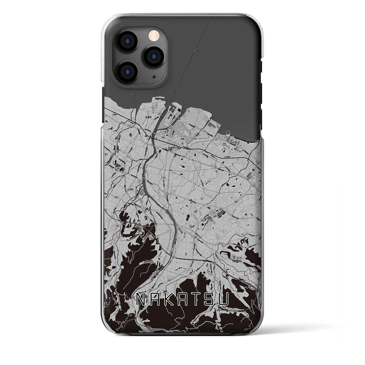 【中津（大分県）】地図柄iPhoneケース（クリアタイプ）