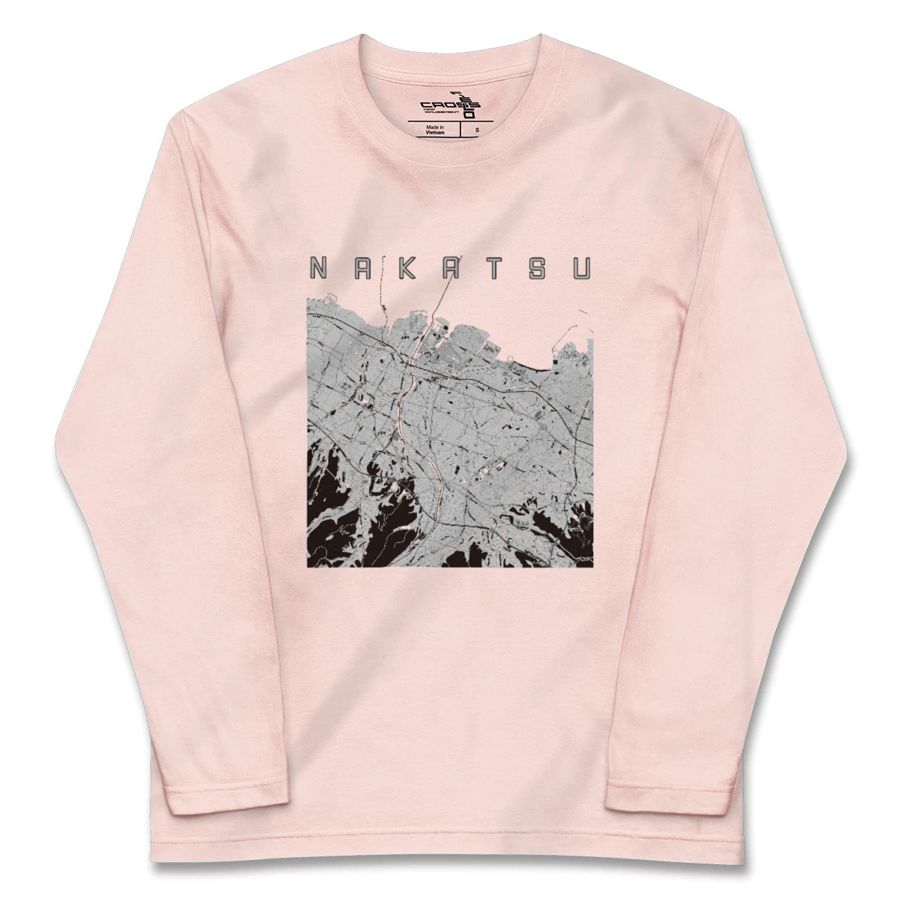 【中津（大分県）】地図柄ロングスリーブTシャツ