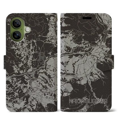 【中津川（岐阜県）】地図柄iPhoneケース（手帳タイプ）