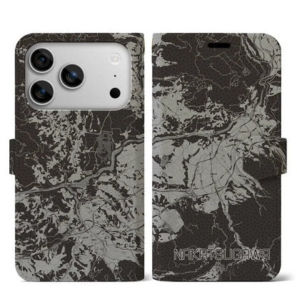 【中津川（岐阜県）】地図柄iPhoneケース（手帳タイプ）