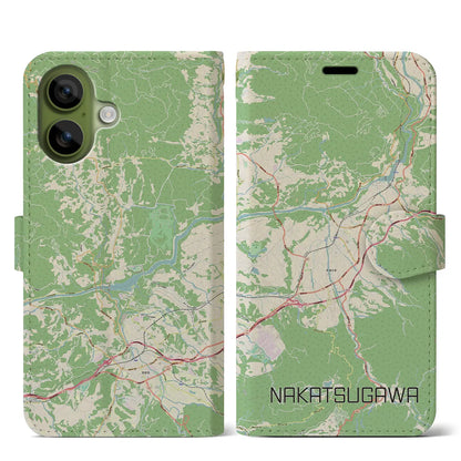 【中津川（岐阜県）】地図柄iPhoneケース（手帳タイプ）