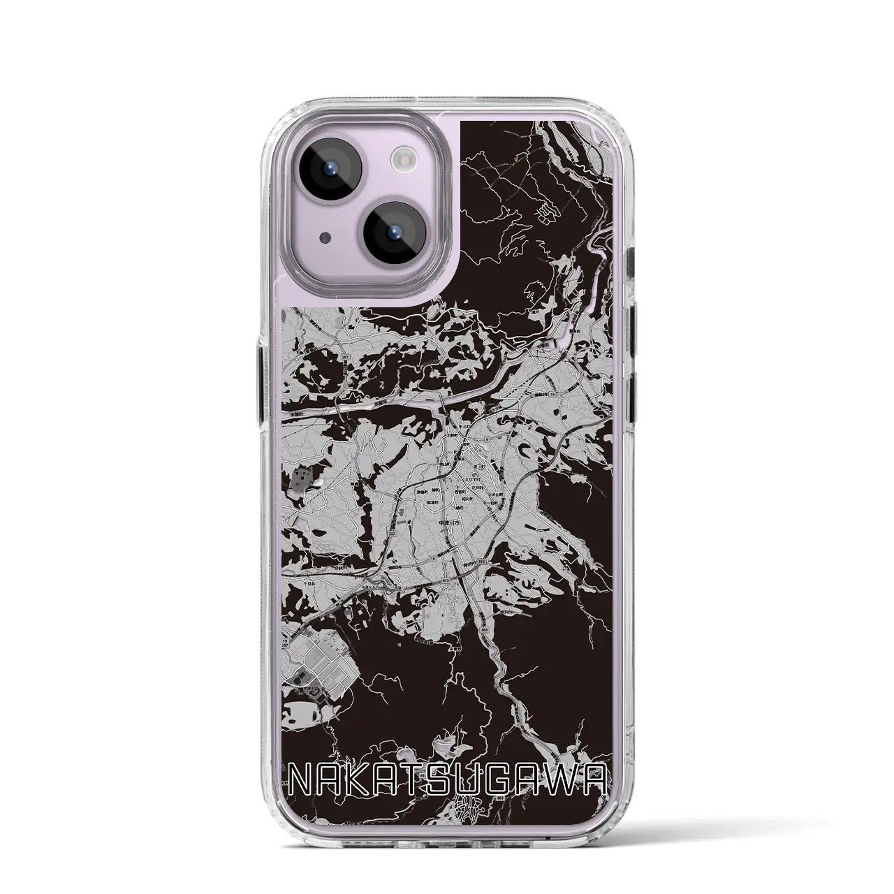 【中津川（岐阜県）】地図柄iPhoneケース（MagSafeタイプ）