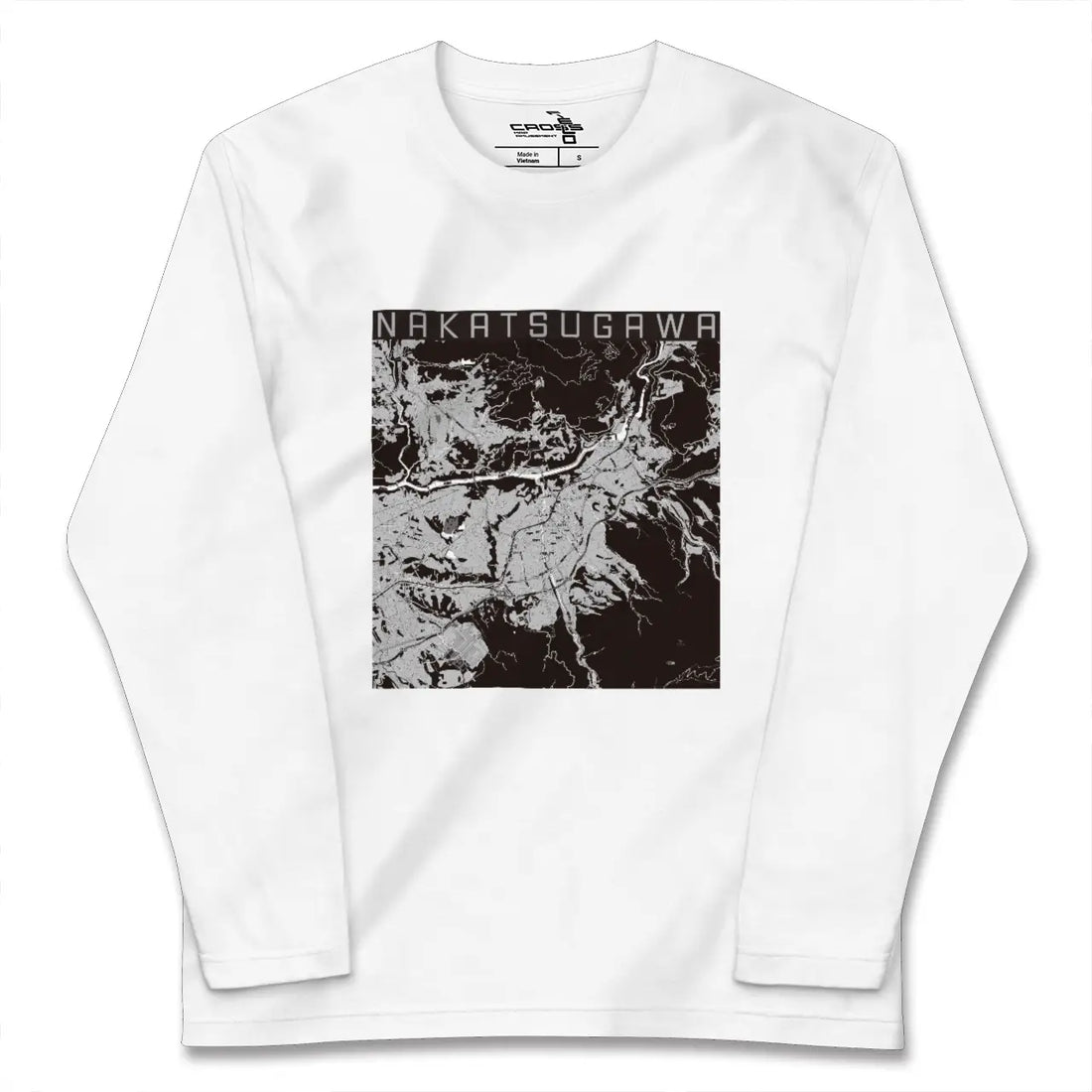 【中津川（岐阜県）】地図柄ロングスリーブTシャツ