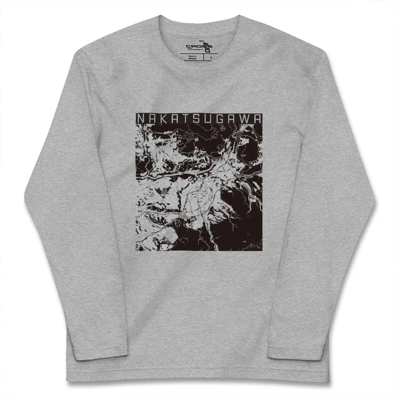 【中津川（岐阜県）】地図柄ロングスリーブTシャツ