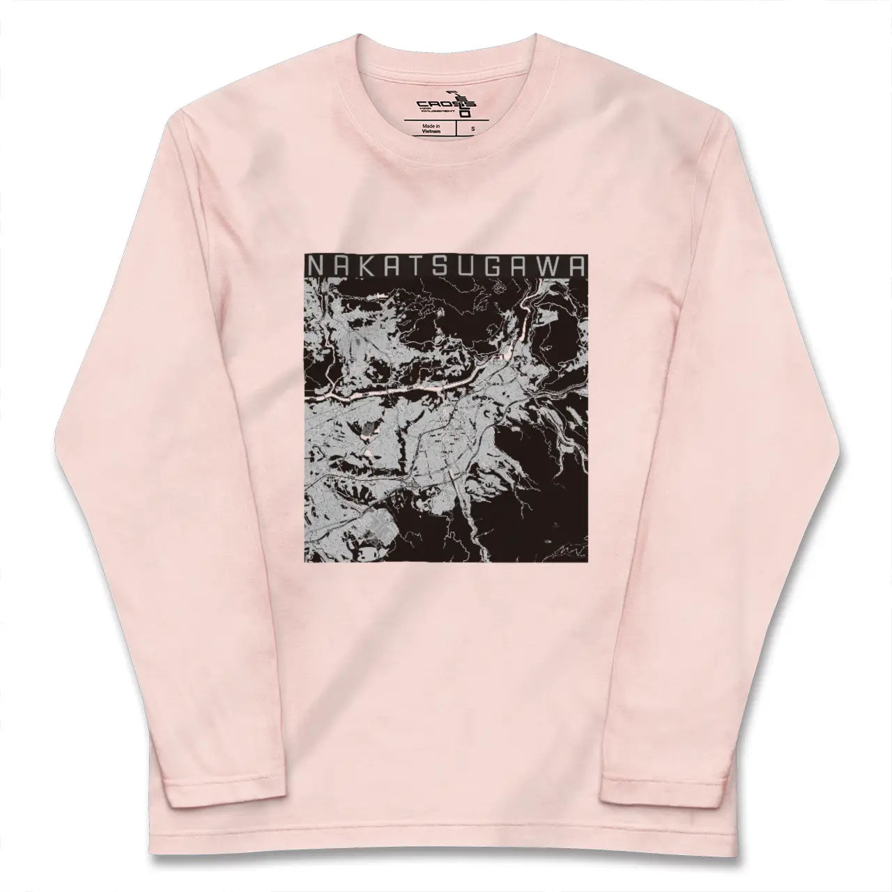 【中津川（岐阜県）】地図柄ロングスリーブTシャツ