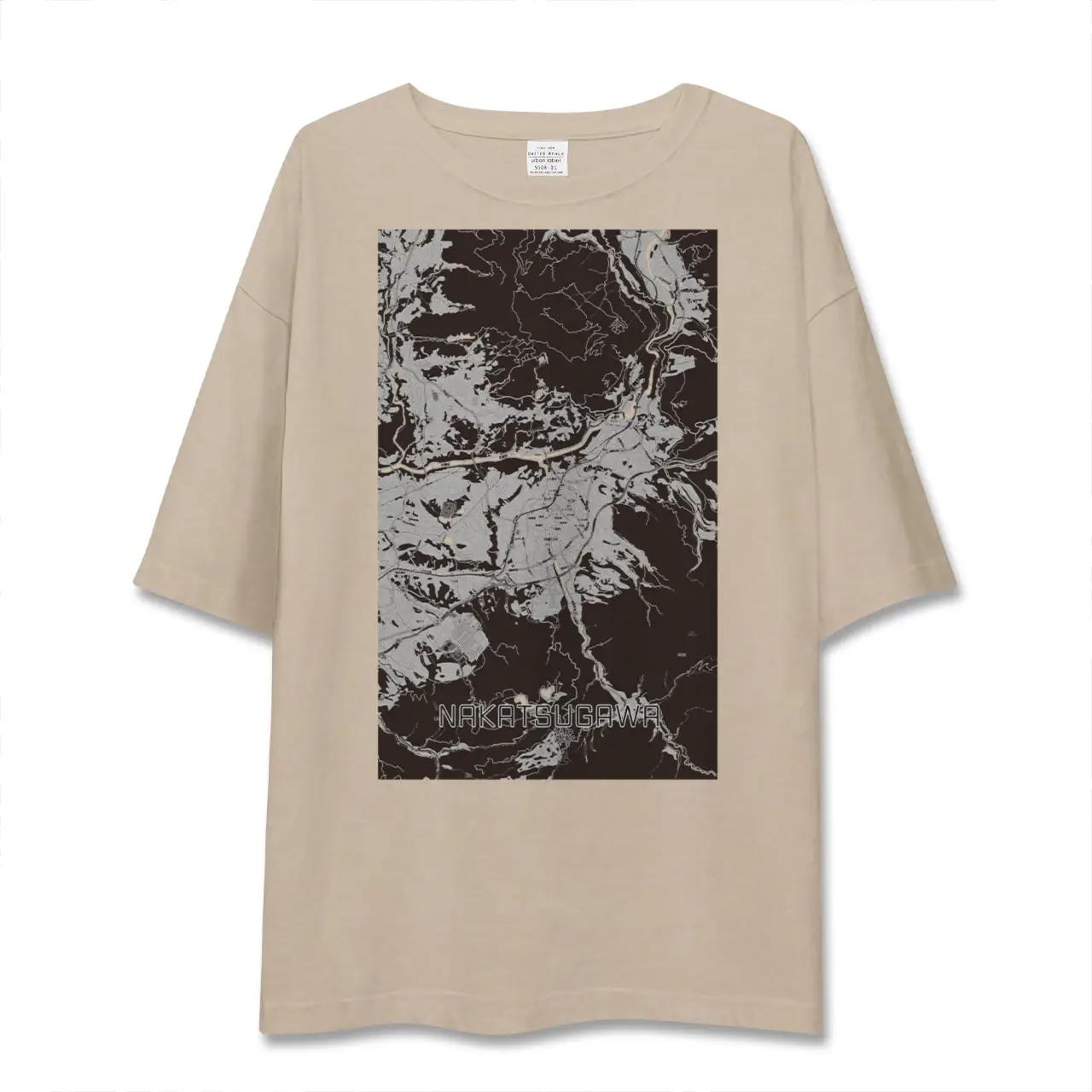 【中津川（岐阜県）】地図柄ビッグシルエットTシャツ
