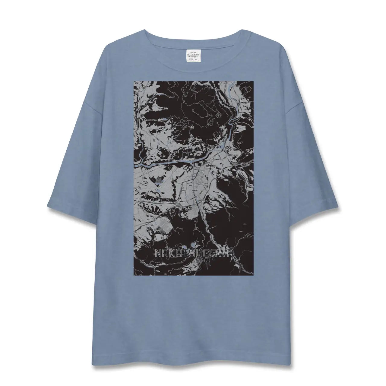 【中津川（岐阜県）】地図柄ビッグシルエットTシャツ