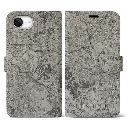 【中山（神奈川県）】地図柄iPhoneケース（手帳タイプ）
