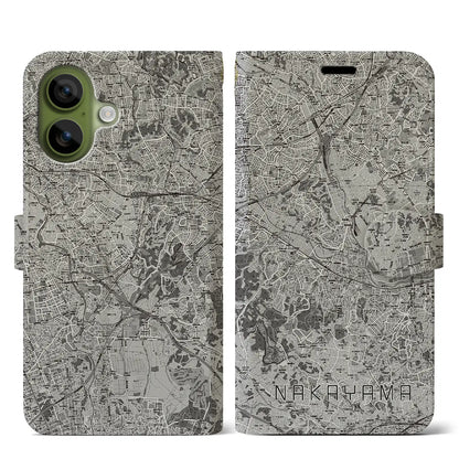 【中山（神奈川県）】地図柄iPhoneケース（手帳タイプ）