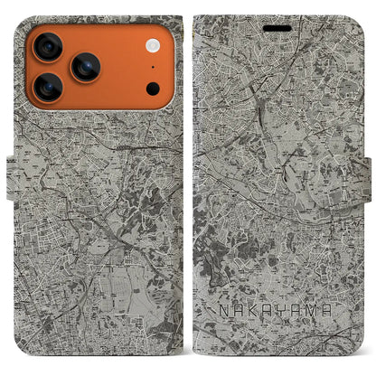 【中山（神奈川県）】地図柄iPhoneケース（手帳タイプ）