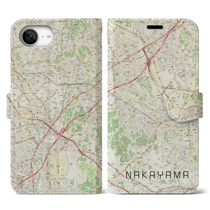 【中山（神奈川県）】地図柄iPhoneケース（手帳タイプ）