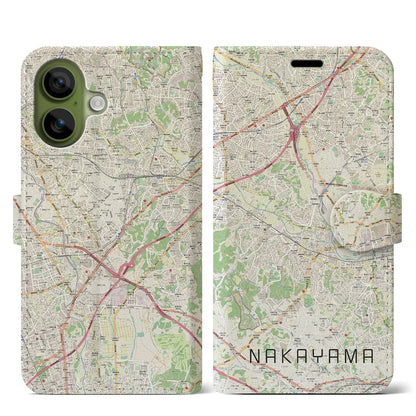 【中山（神奈川県）】地図柄iPhoneケース（手帳タイプ）