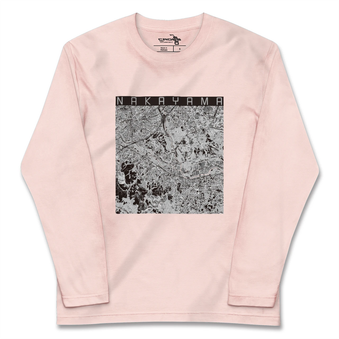 【中山（神奈川県）】地図柄ロングスリーブTシャツ