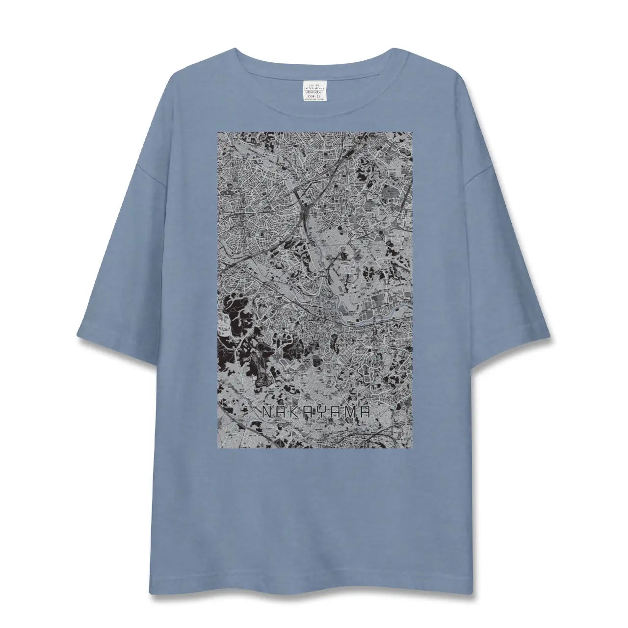 【中山（神奈川県）】地図柄ビッグシルエットTシャツ